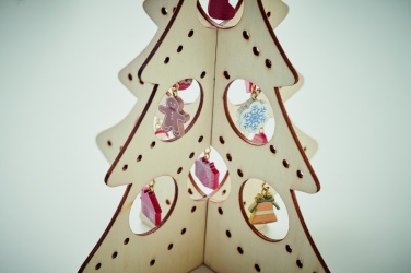 Logo trade advertising products picture of: Wooden Xmas tree decoration